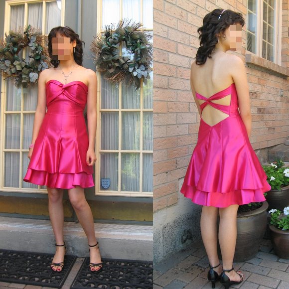Sweetheart Strapless Prom Dress with Back Cutout - Picture 1 of 6